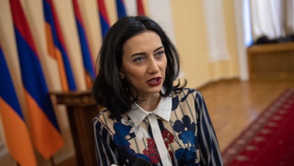 Арпине Ованнисян на приеме для прессы (11 января 2019). Еревaн - Sputnik Армения