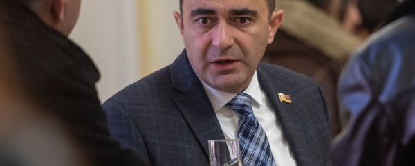 Эдмон Марукян во время приема для прессы (11 января 2019). Еревaн - Sputnik Армения