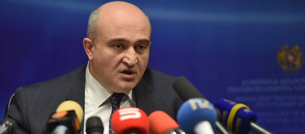 Руководитель Нац.центра по контролю и профилактике заболеваний Артавазд Ванян на брифинге (11 января 2019). Еревaн Руководитель Нац.центра по контролю и профилактике заболеваний Артавазд Ванян на брифинге (11 января 2019). Еревaн - Sputnik Արմենիա