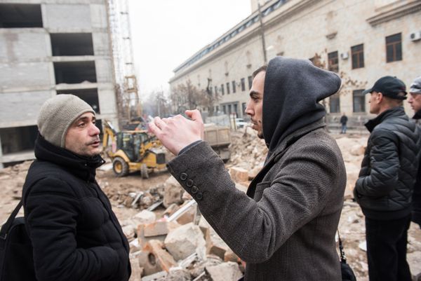 Жители Еревана помнят, как на месте груды развалин стояло “таманяновское” здание, являющееся частью генплана выдающегося архитектора Александра Таманяна - Sputnik Армения
