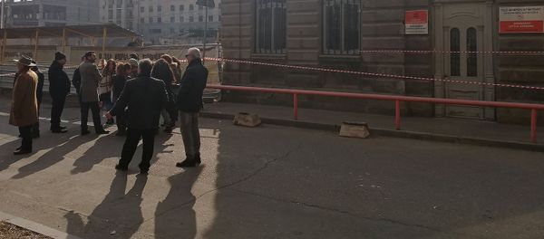 Ситуация на улице Арами, где накануне обрушилась стена исторического здания (12 января 2019). Еревaн - Sputnik Արմենիա