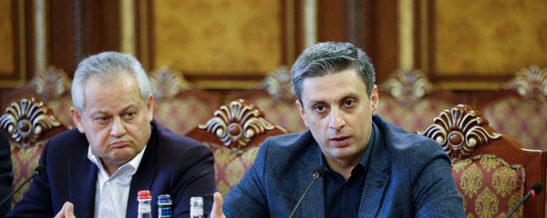 Координатор инициативной группы Ассоциации рестораторов Армении Ашот Барсегян на приеме у и.о. премьер-министра Никола Пашиняна (12 января 2019). Еревaн - Sputnik Արմենիա