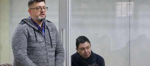 Руководитель портала РИА Новости Украина Кирилл Вышинский в зале апелляционного суда (14 января 2019). Херсон Руководитель портала РИА Новости Украина Кирилл Вышинский в зале апелляционного суда (14 января 2019). Херсон - Sputnik Армения