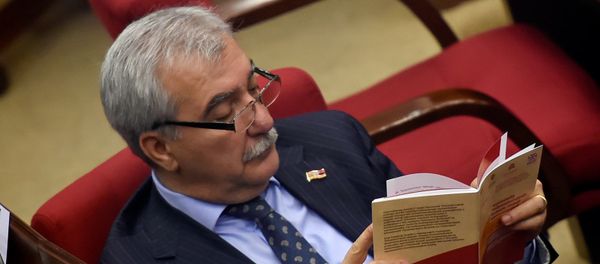 Депутаты от фракции Мой шаг Андраник Кочарян на заседании Парламента (15 января 2019). Еревaн Депутаты от фракции Мой шаг Андраник Кочарян на заседании Парламента (15 января 2019). Еревaн - Sputnik Армения