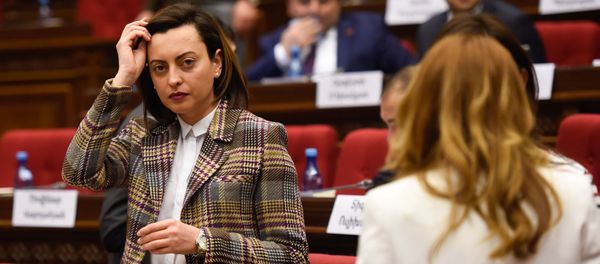 Вице-спикер парламента Армении Лена Назарян на заседании парламента Армении (15 января 2019). Еревaн - Sputnik Արմենիա