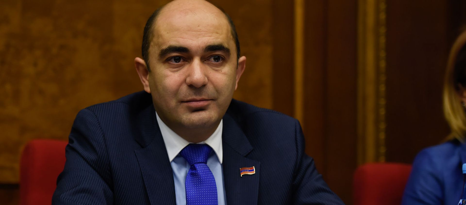 Руководитель фракции Просвещенная Армения Эдмон Марукян на заседании парламента Армении (15 января 2019). Еревaн - Sputnik Армения, 1920