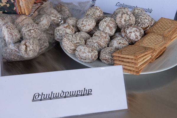 Առաջարկվող սննդակարգի ցուցադրություն ՀՀ ԶՈՒ թիկունքի վարչության պարենային ծառայության սննդամթերքի պլանավորման և ապահովման բազայում - Sputnik Արմենիա