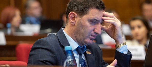 Депутат от фракции “Процветающая Армения” Геворг Петросян на заседании Парламента (18 января 2019). Еревaн - Sputnik Արմենիա