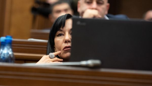 Депутат от фракции Процветающая Армения Наира Зограбян на заседании Парламента (18 января 2019). Еревaн - Sputnik Армения