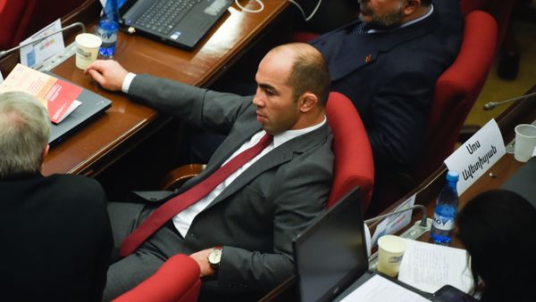 Депутат от фракции Мой Шаг Арсен Джулфалакян на заседании парламента Армении (15 января 2019). Еревaн - Sputnik Армения