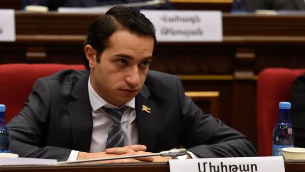 Депутат от фракции Мой Шаг Мхитар Айрапетян на заседании парламента Армении (15 января 2019). Еревaн - Sputnik Армения