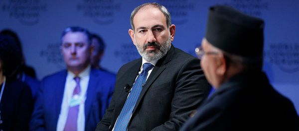 Премьер-министр Армении Никол Пашинян принчл участие на тематическом обсуждении Формировка будущего демократии (23 января 2019). Давос Премьер-министр Армении Никол Пашинян принчл участие на тематическом обсуждении Формировка будущего демократии (23 января 2019). Давос - Sputnik Армения