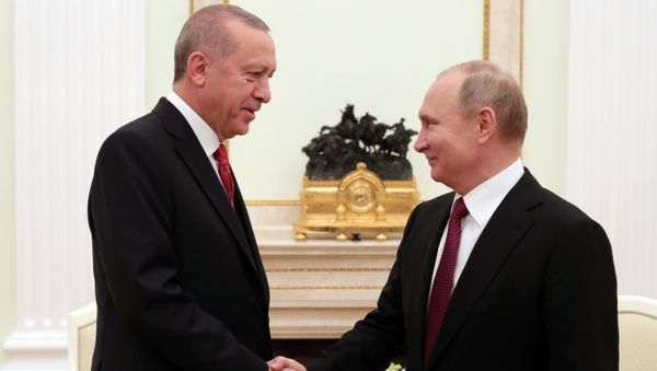 Встреча президентов России и Турции Владимира Путина и Реджепа Тайипа Эрдогана (23 января 2019). Москвa - Sputnik Армения
