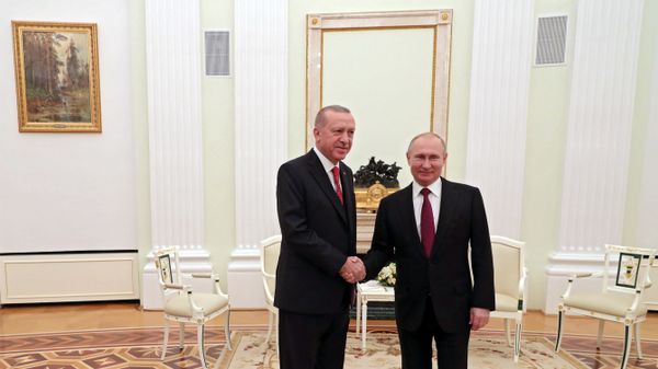 Встреча президентов России и Турции Владимира Путина и Реджепа Тайипа Эрдогана (23 января 2019). Москвa - Sputnik Армения