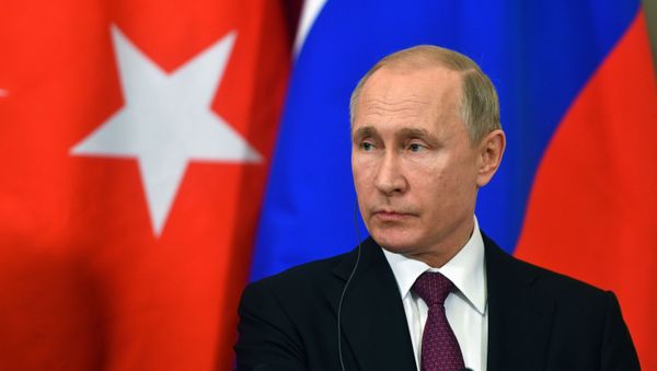 Совместная пресс-конференция президентов России и Турции Владимира Путина и Реджепа Тайипа Эрдогана (23 января 2019). Москвa - Sputnik Армения