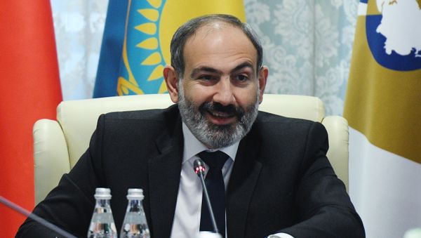 Выступление премьер-министра Армении Никола Пашиняна в штаб-квартире ЕЭК в связи с переходом председательства в органах ЕАЭС к РА от РФ в 2019 году (25 января 2019). Москвa - Sputnik Армения