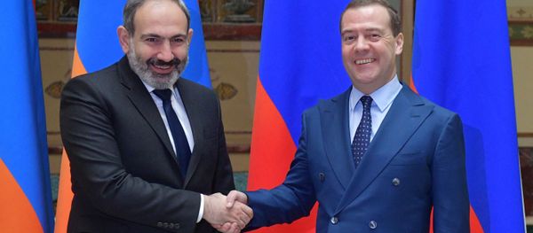 Встреча премьер-министров Армении и России Никола Пашиняна и Дмитрия Медведева (25 января 2019). Москвa - Sputnik Արմենիա