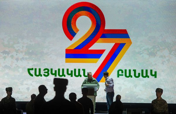 Հայոց բանակի օրվան նվիրված հանդիսավոր արարողության փորձը - Sputnik Արմենիա