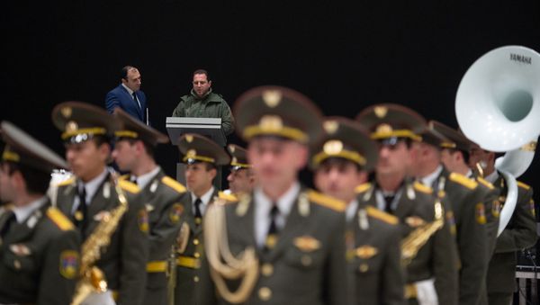 Репетиция торжественного мероприятия ко Дню Армии - Sputnik Армения
