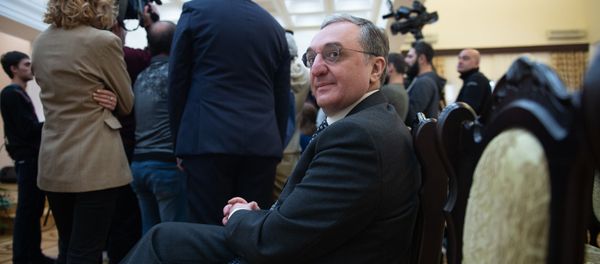 Министр иностранных дел Зограб Мнацаканян во время церемонии награждения военнослужащих (28 января 2019). Еревaн - Sputnik Արմենիա