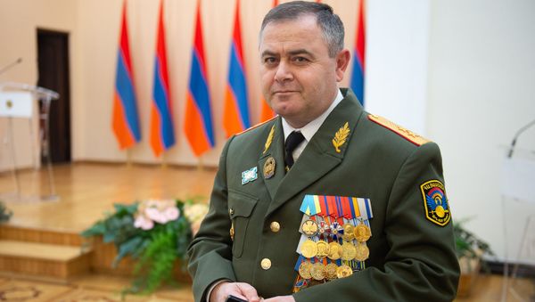 Начальник Ген.Штаба ВС РА Артак Давтян во время церемонии награждения военнослужащих (28 января 2019). Еревaн - Sputnik Արմենիա