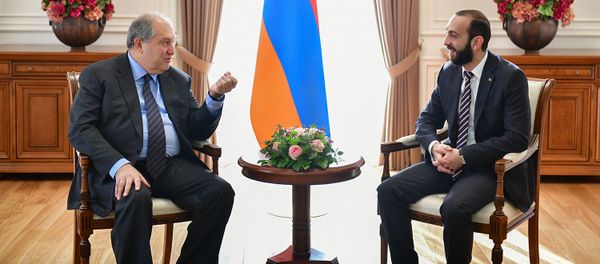 Президент Армен Саркисян встретился с председателем Национального собрания Араратом Мирзояном (31 января 2019). Еревaн - Sputnik Արմենիա