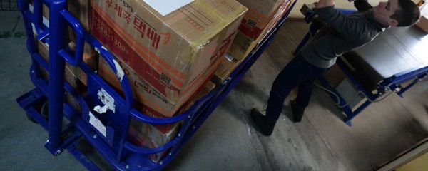 Тележка с посылками Тележка с посылками - Sputnik Армения