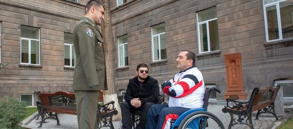 Пациенты реабилитационного центра Защитника Отечества Пациенты реабилитационного центра Защитника Отечества - Sputnik Армения