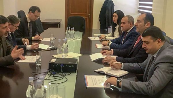 Министр юстиции Артак Зейналян принял голландских экспертов пробации (1 февраля 2019). Еревaн - Sputnik Արմենիա