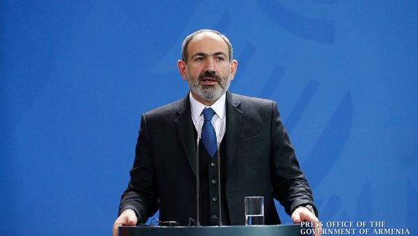 Премьер-министр Армении Никол Пашинян и канцлер Германии Ангела Меркель на совместной пресс-конференции в канцелярии (1 февраля 2019). Берлин - Sputnik Армения