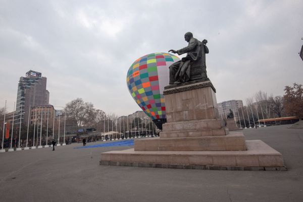 Первый полет нового воздушного шара Skyball (24 января 2019). Еревaн - Sputnik Армения