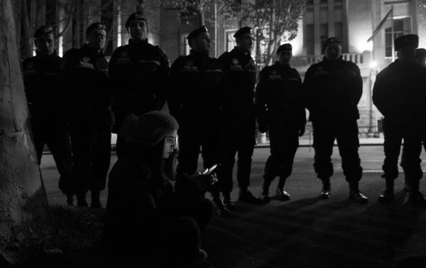 Участники протестного шествия требовали освобождения Геворга Сафаряна - Sputnik Армения