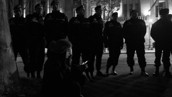 Участники протестного шествия требовали освобождения Геворга Сафаряна - Sputnik Արմենիա