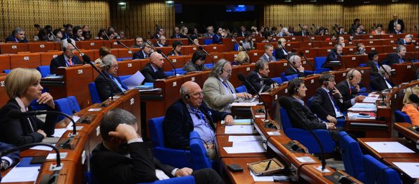 Пленарное заседание зимней сессии Парламентской ассамблеи Совета Европы Пленарное заседание зимней сессии Парламентской ассамблеи Совета Европы - Sputnik Армения
