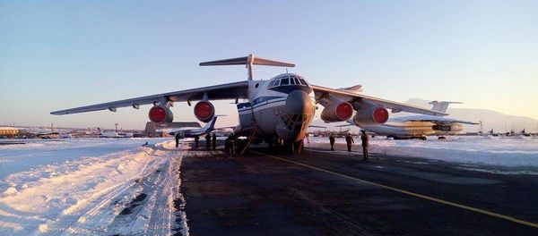 Ил-76 с гуманитарным грузом для Сирии - Sputnik Армения