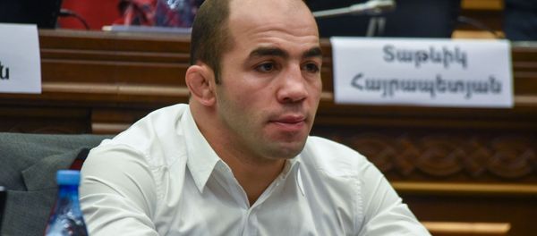 Депутат фракции Мой шаг Арсен Джулфалакян на внеочередном заседании парламента Армении (14 февраля 2019). Еревaн - Sputnik Армения