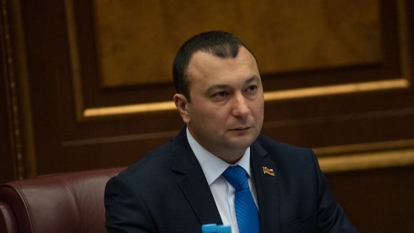 Вице-спикер Национального Собрания Ваге Энфиаджян на внеочередном заседании парламента Армении (12 февраля 2019). Еревaн - Sputnik Արմենիա