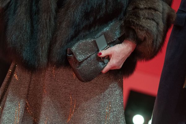 Сумочка в руках актрисы Катрин Денёв перед премьерой фильма Прощай, ночь в рамках 69-го Берлинского кинофестиваля Берлинале - 2019 (12 февраля 2019). Берлин - Sputnik Армения