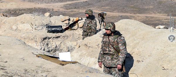Армянские военнослужащие на учениях - Sputnik Արմենիա