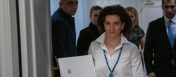 Пресс-конференция супруги премьер-министра Анны Акопян (21 февраля 2019). Еревaн Пресс-конференция супруги премьер-министра Анны Акопян (21 февраля 2019). Еревaн - Sputnik Армения