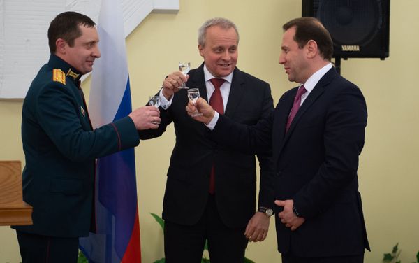 Во время приема в посольстве России в Армении, приуроченном к 23 февраля (21 февраля 2019). Еревaн - Sputnik Армения