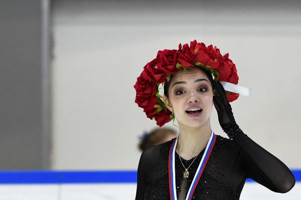 Завоевавшая золотую медаль Кубка России Евгения Медведева (22 февраля 2019). Нижний Новгород - Sputnik Армения