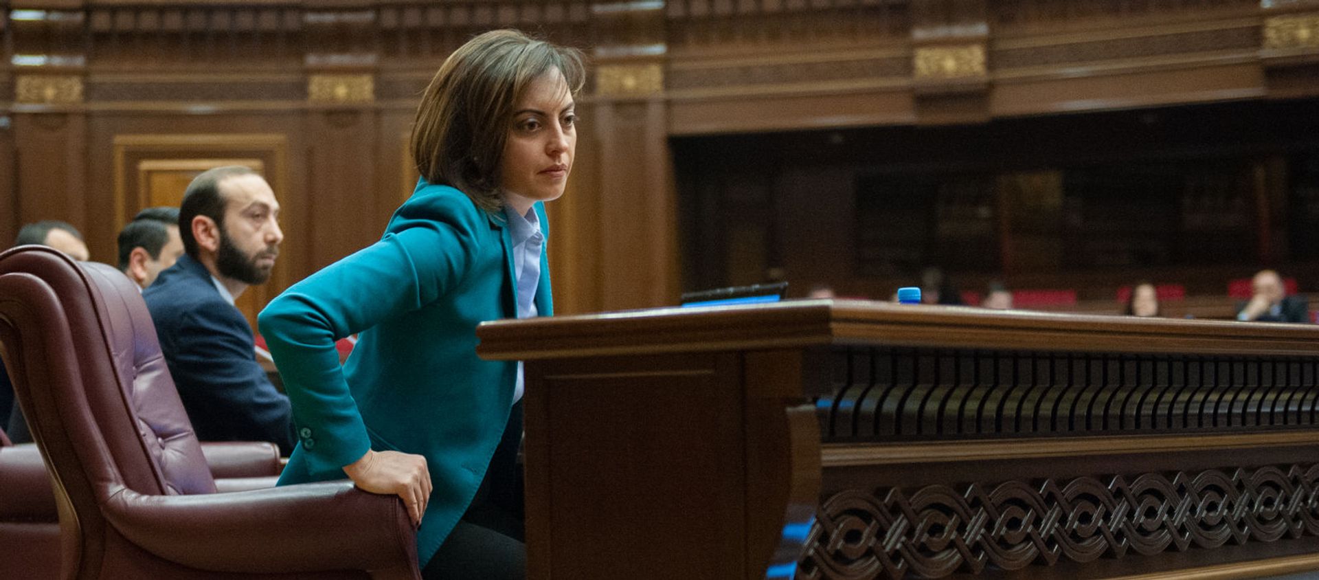 Вице-спикер НС Лена Назарян на пленарном заседании Парламента Армении (5 марта 2019). Еревaн - Sputnik Արմենիա, 1920, 03.06.2021