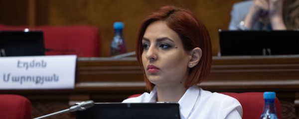 Депутат от фракции Просвещенная Армения Ани Самсонян на пленарном заседании Парламента Армении (5 марта 2019). Еревaн - Sputnik Արմենիա