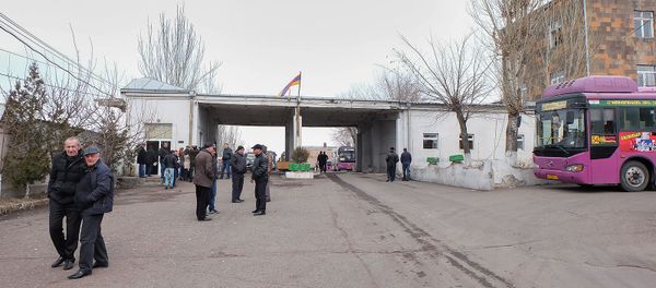 Забастовка водителей автобусов - Sputnik Армения