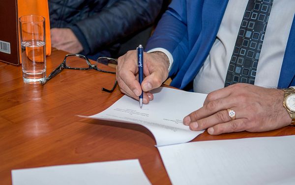 Подписание меморандума о сотрудничестве между армянскими и грузинскими кулинарами (19 февраля 2019). Тбилиси - Sputnik Армения