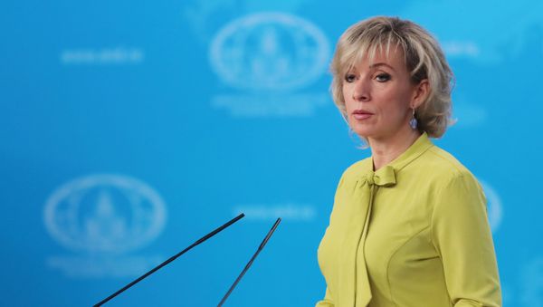 Мария Захарова во время еженедельного брифинга (15 марта 2019). Москвa - Sputnik Армения