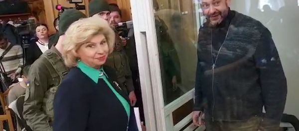 Встреча Кирилла Вышинского и Татьяны Москальковой перед заседанием суда - Sputnik Армения