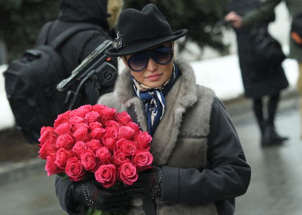 Певица Катя Лель на церемонии прощания с певицей Юлией Началовой (21 марта 2019). Москвa - Sputnik Армения