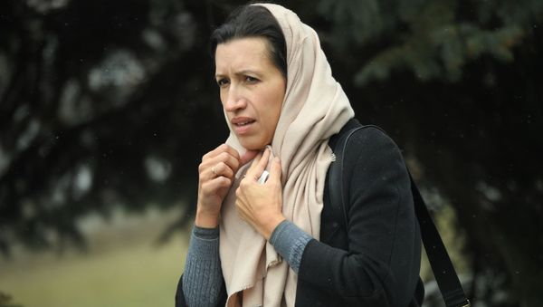 Актриса Елена Борщёва на церемонии прощания с певицей Юлией Началовой (21 марта 2019). Москвa - Sputnik Армения